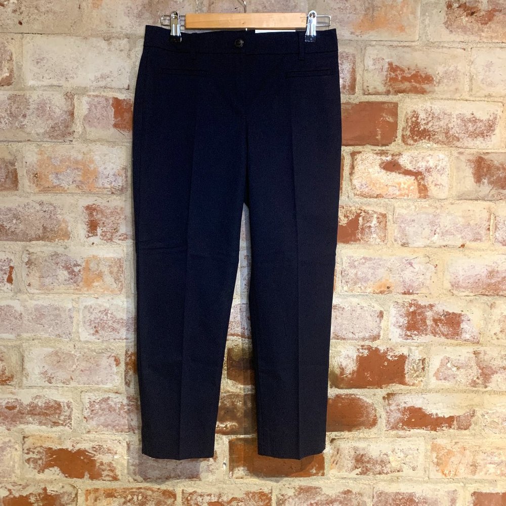 NWT Ann Taylor The Petite Cotton Crop Pants sz 0P